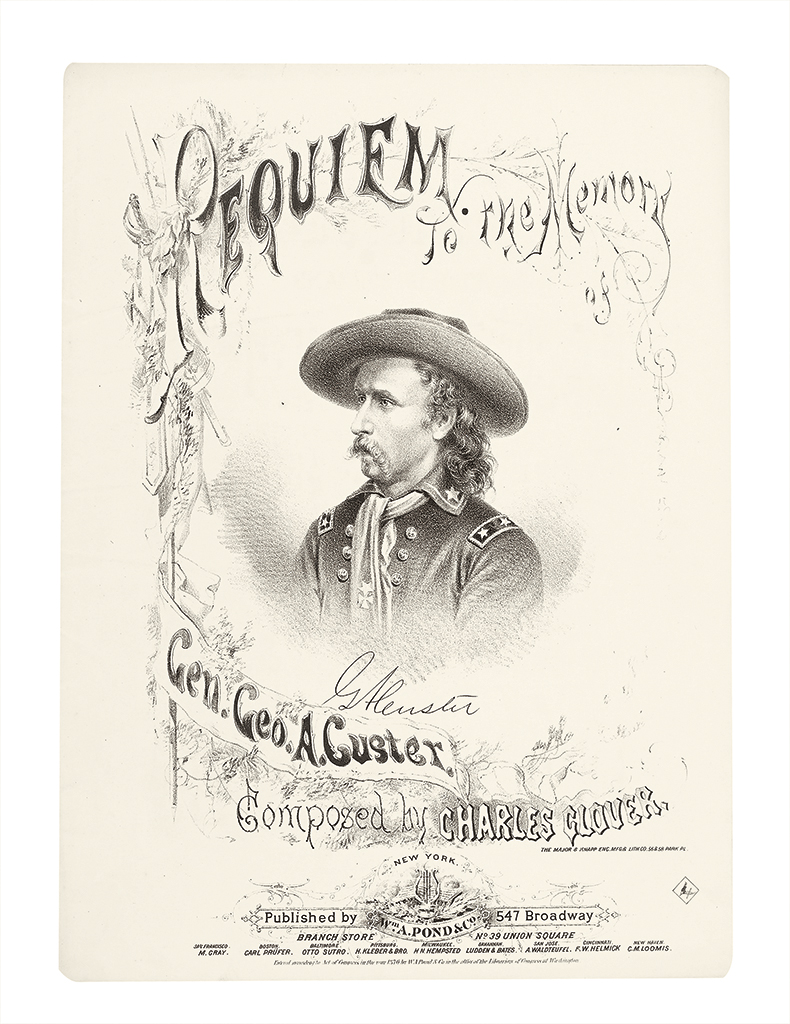 (CUSTER, GEORGE ARMSTRONG.) Pair of Custer sheet music.
